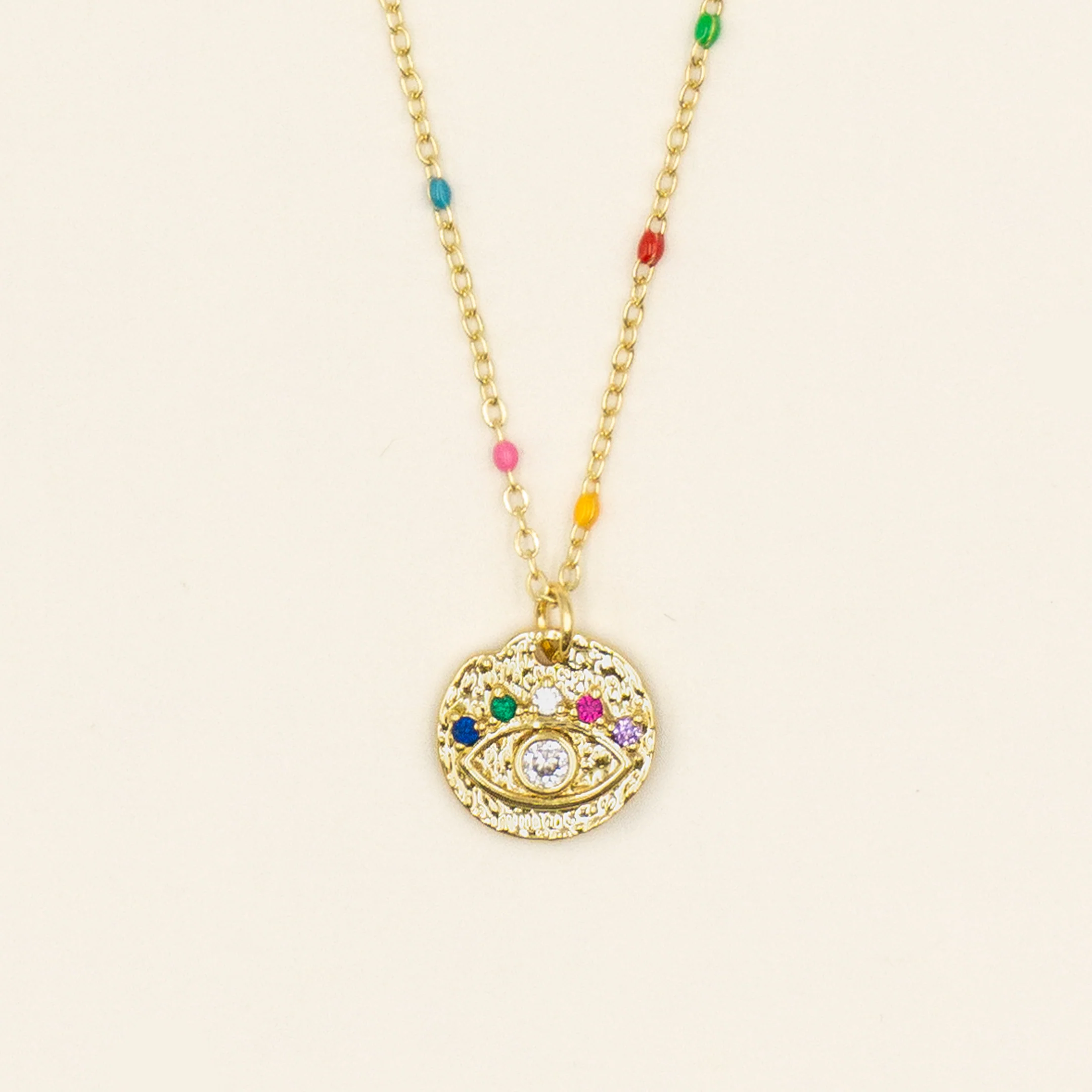 Colorful Satellite Chain Necklace - Image 4