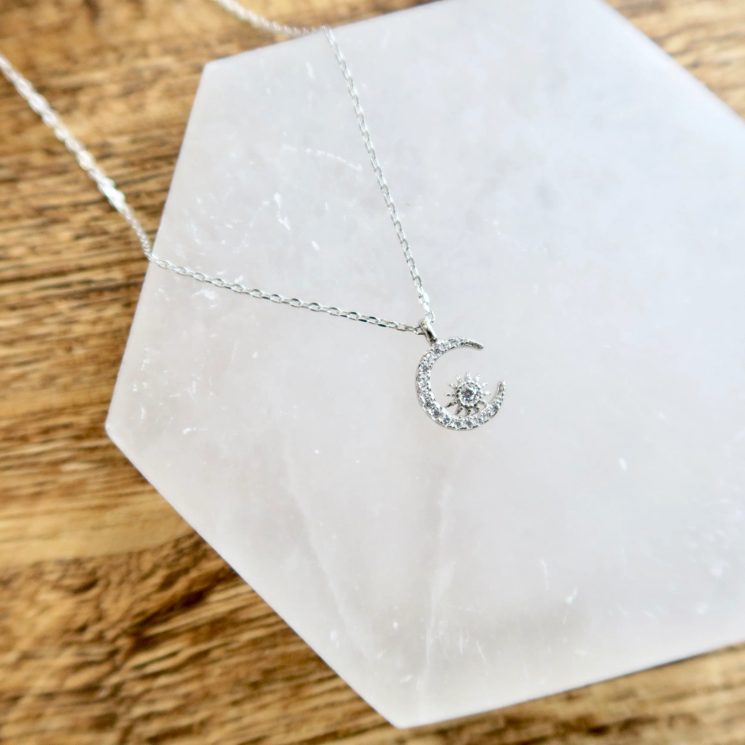 Crescent Moon & Star Necklace - Image 6