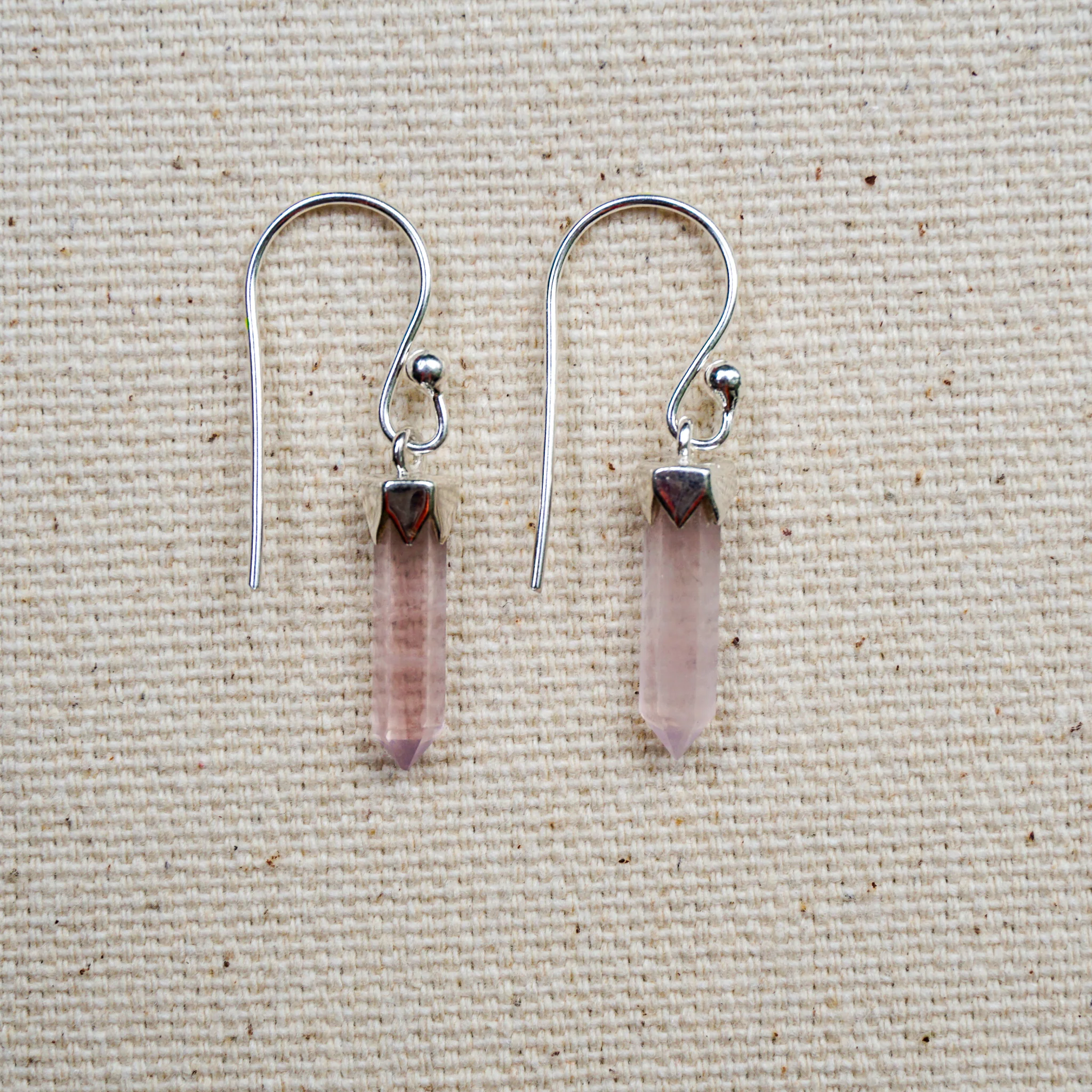 Dainty Crystal Point Earrings - Image 4