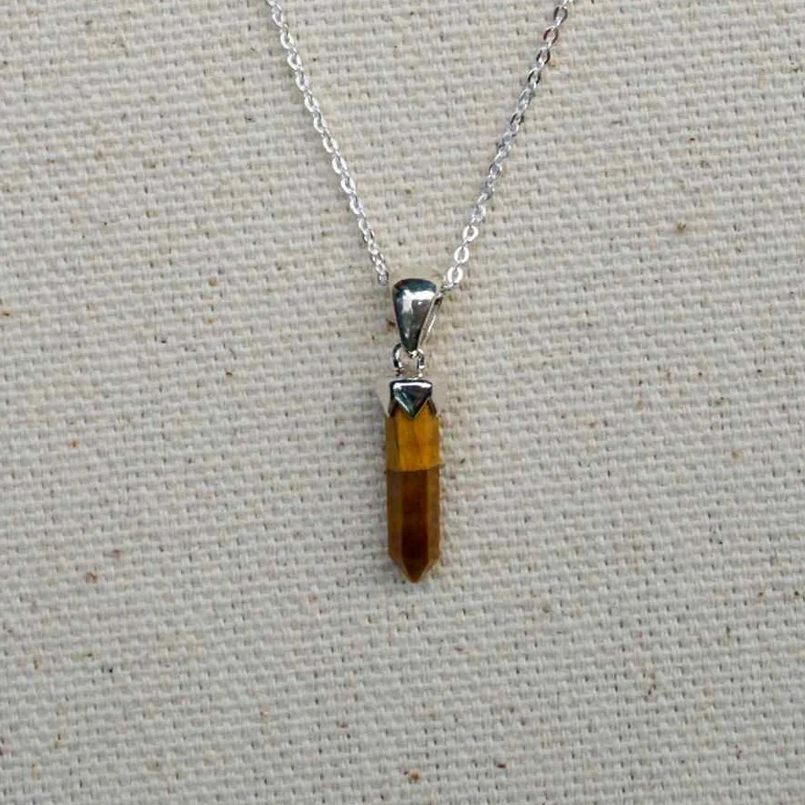 Dainty Crystal Point Necklace - Image 9
