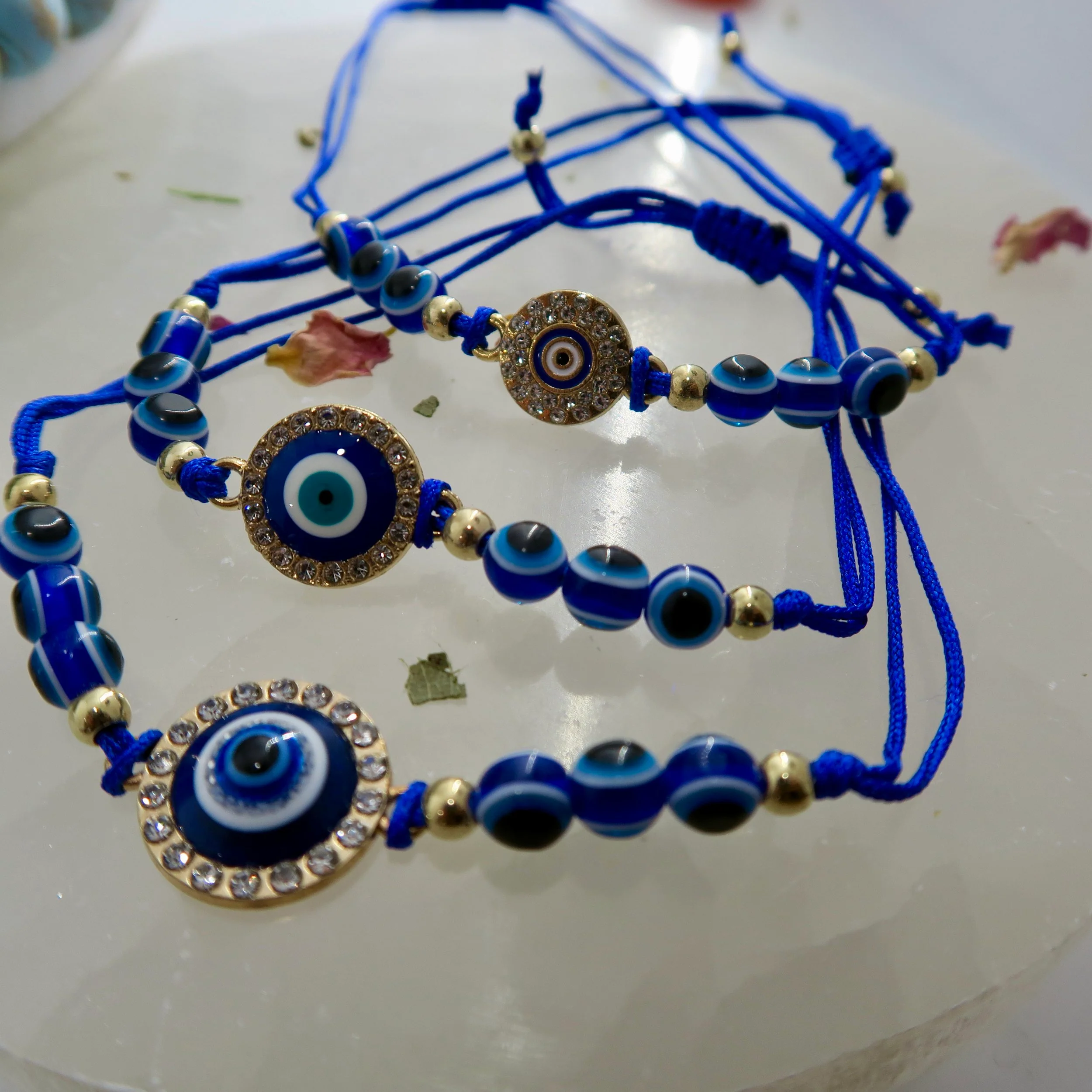 Evil Eye String Bracelet - Gold - Image 14