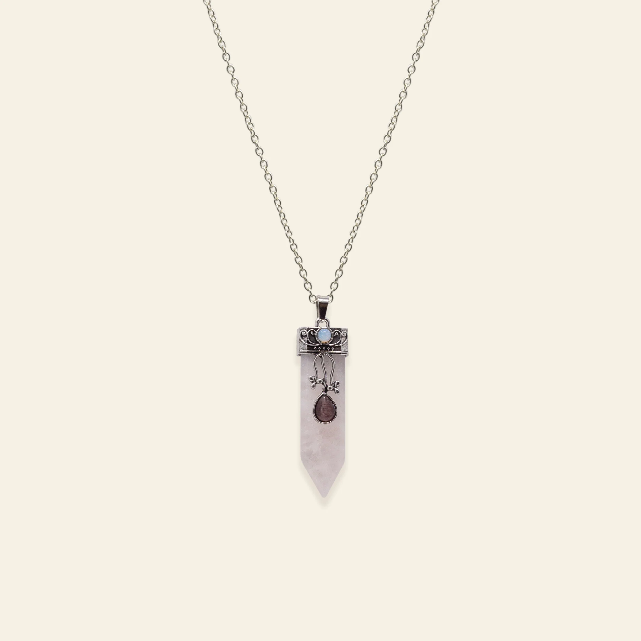 Large Crystal Point Necklace - Image 4