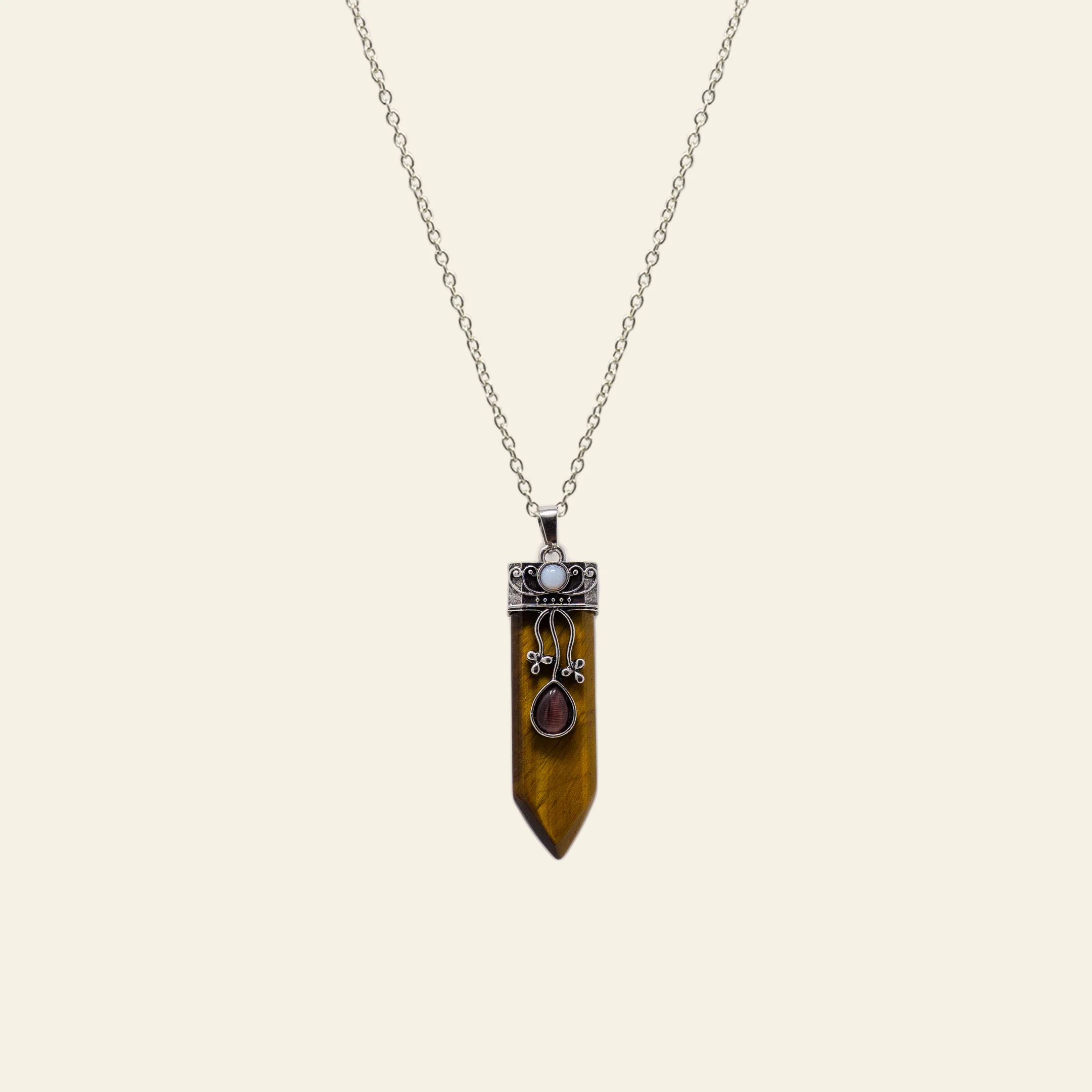 Large Crystal Point Necklace - Image 5