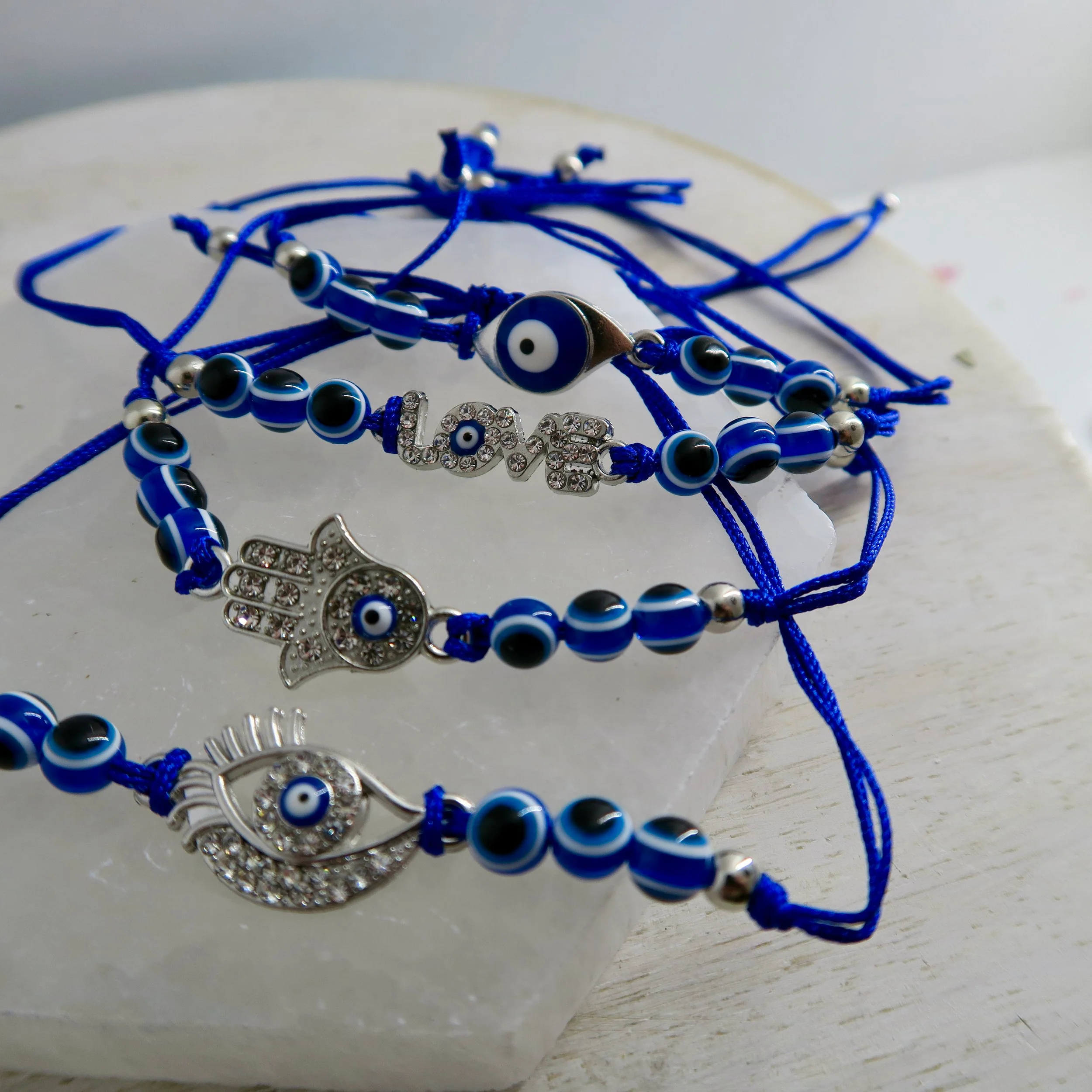 Evil Eye String Bracelet - Silver - Image 21
