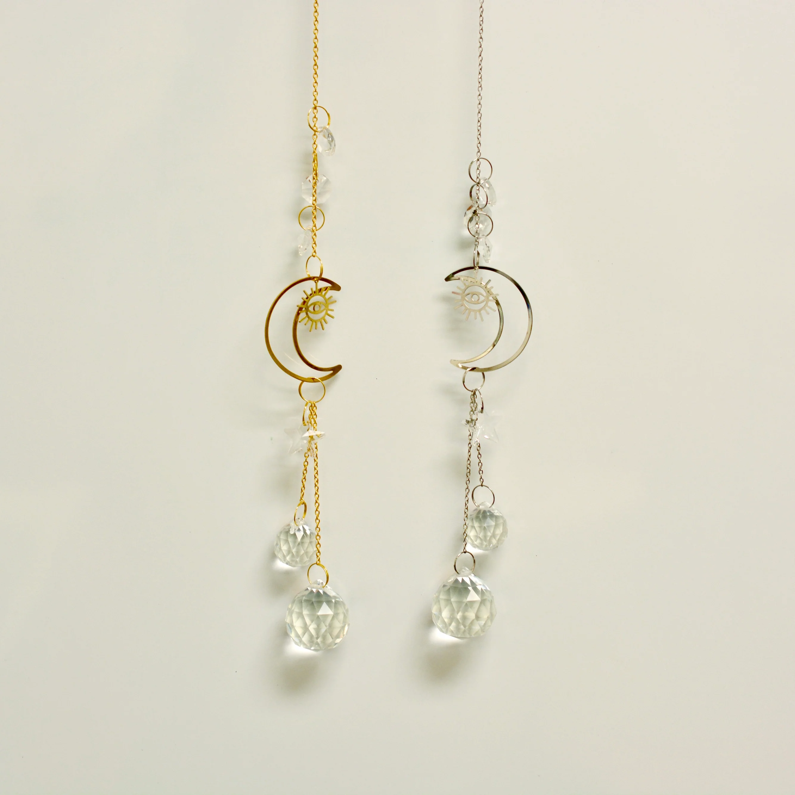 Sunburst Evil Eye Crescent Moon Suncatcher - Image 3