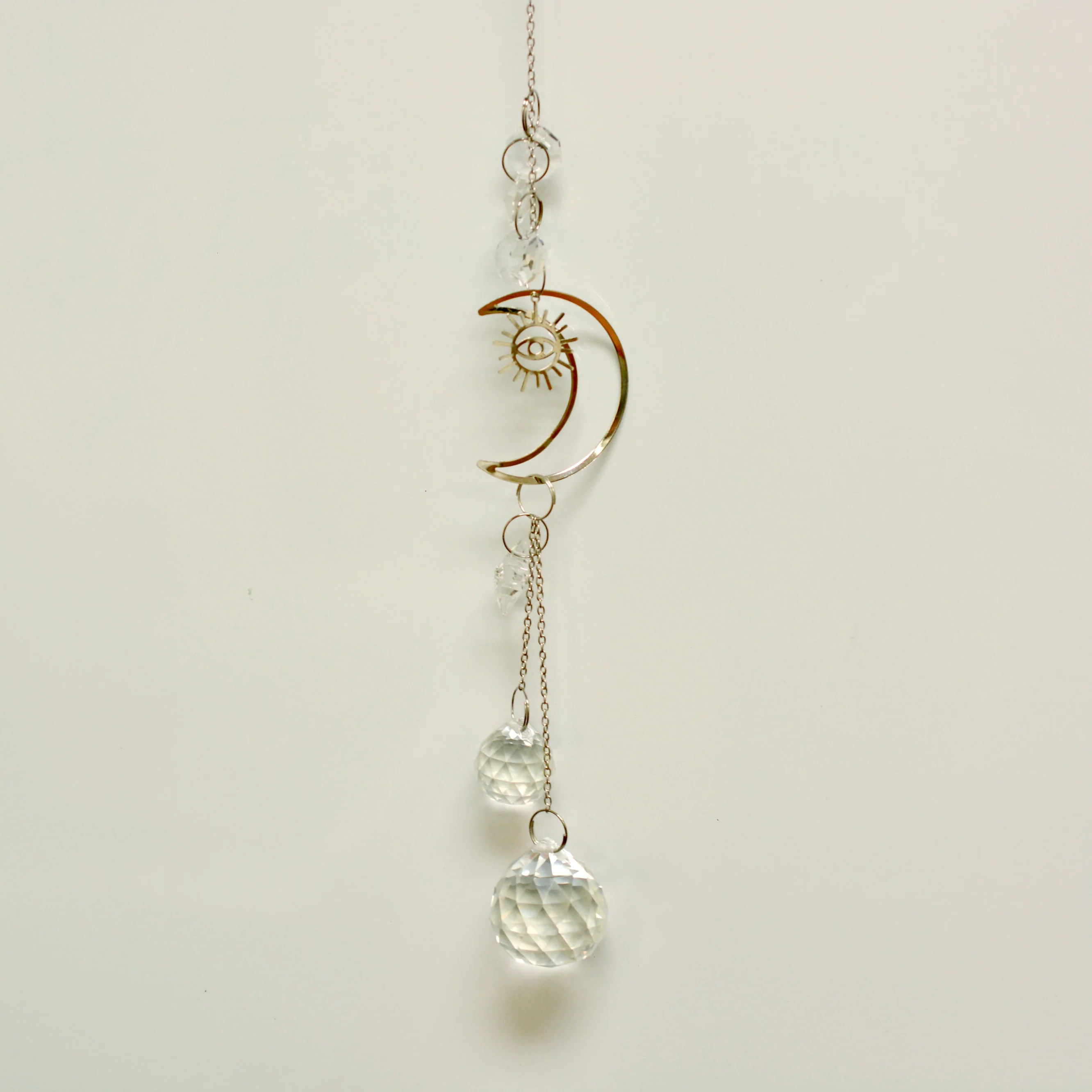 Sunburst Evil Eye Crescent Moon Suncatcher - Image 7