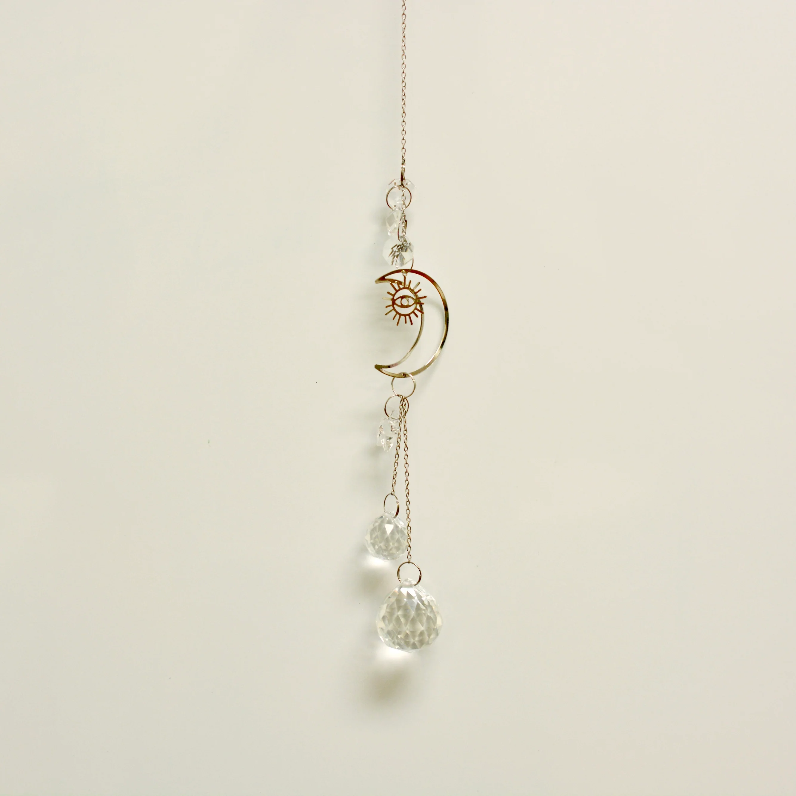 Sunburst Evil Eye Crescent Moon Suncatcher - Image 8