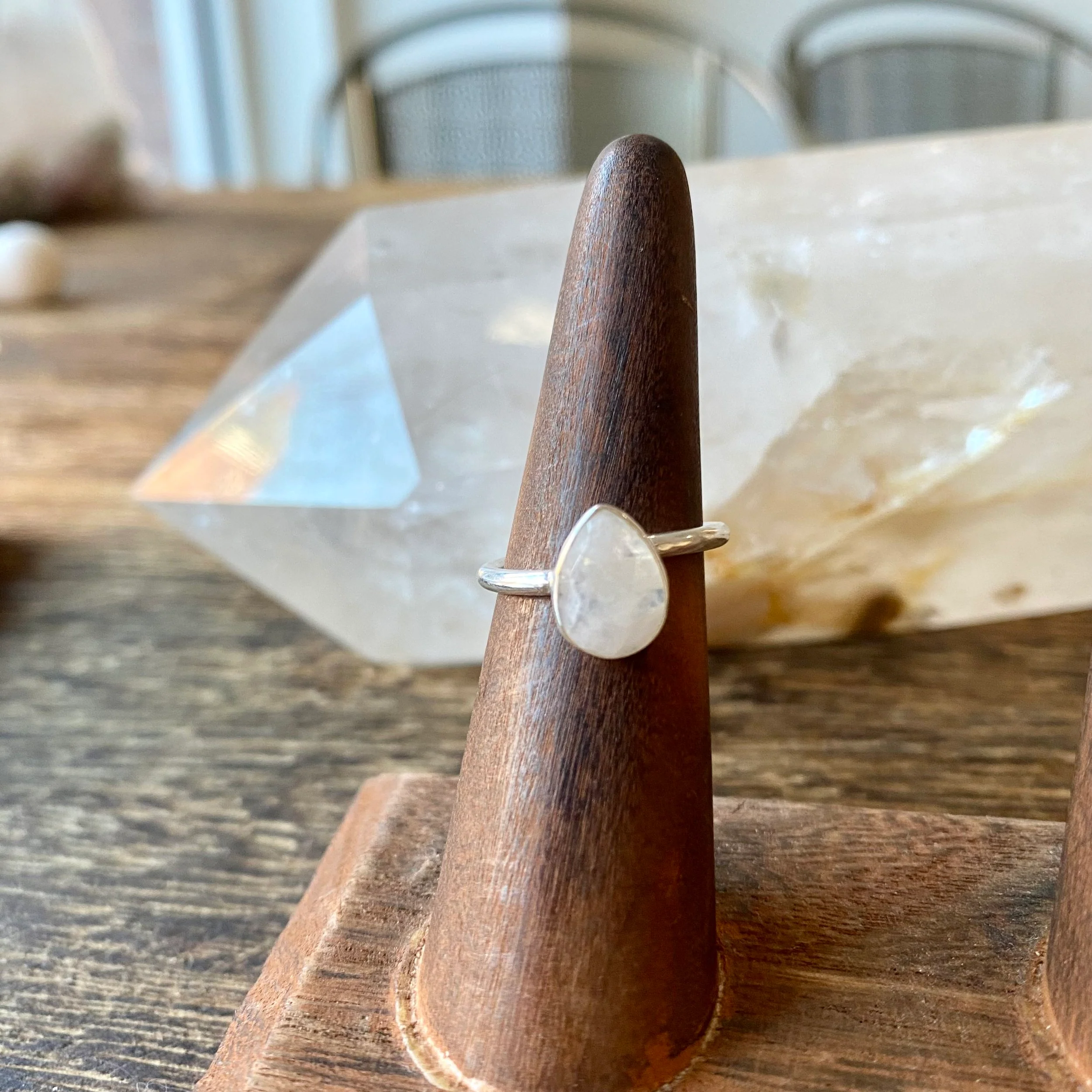 Silver Teardrop Ring - Image 5