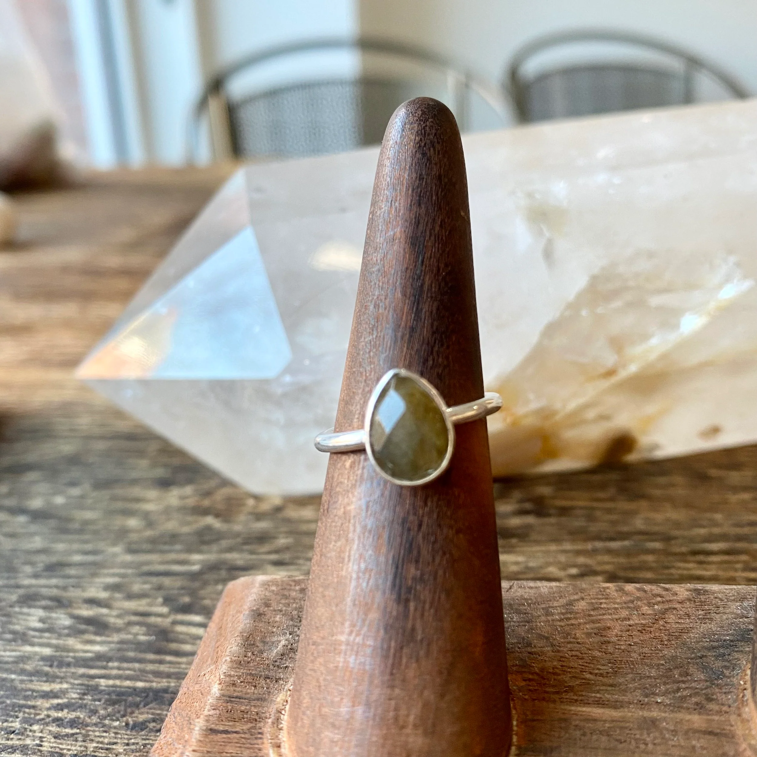 Silver Teardrop Ring - Image 6