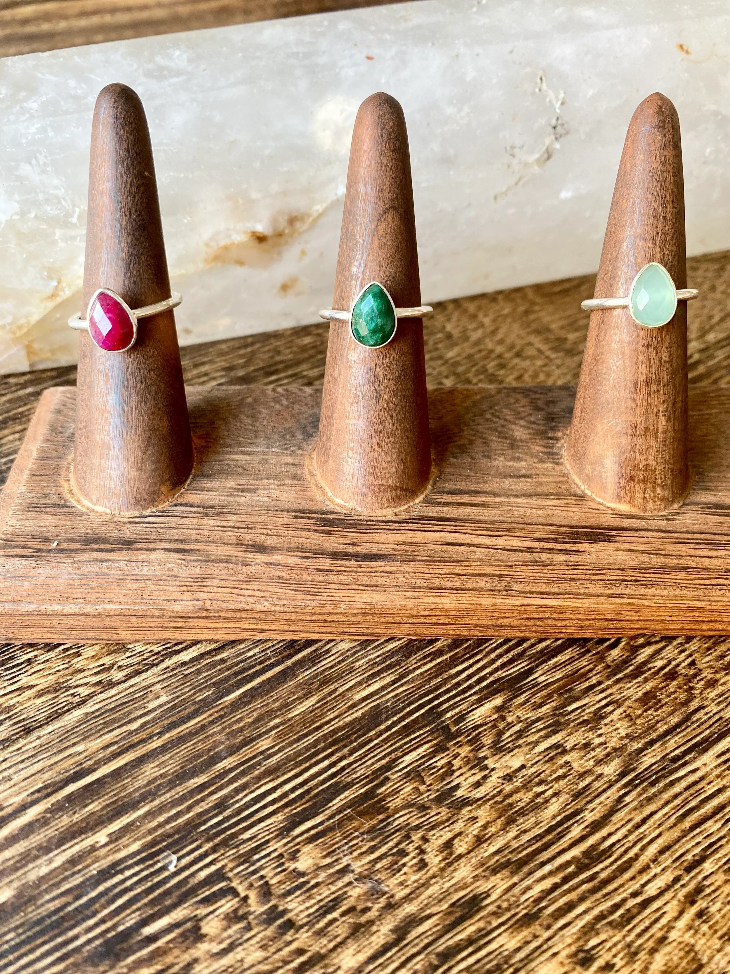 Silver Teardrop Ring - Image 7