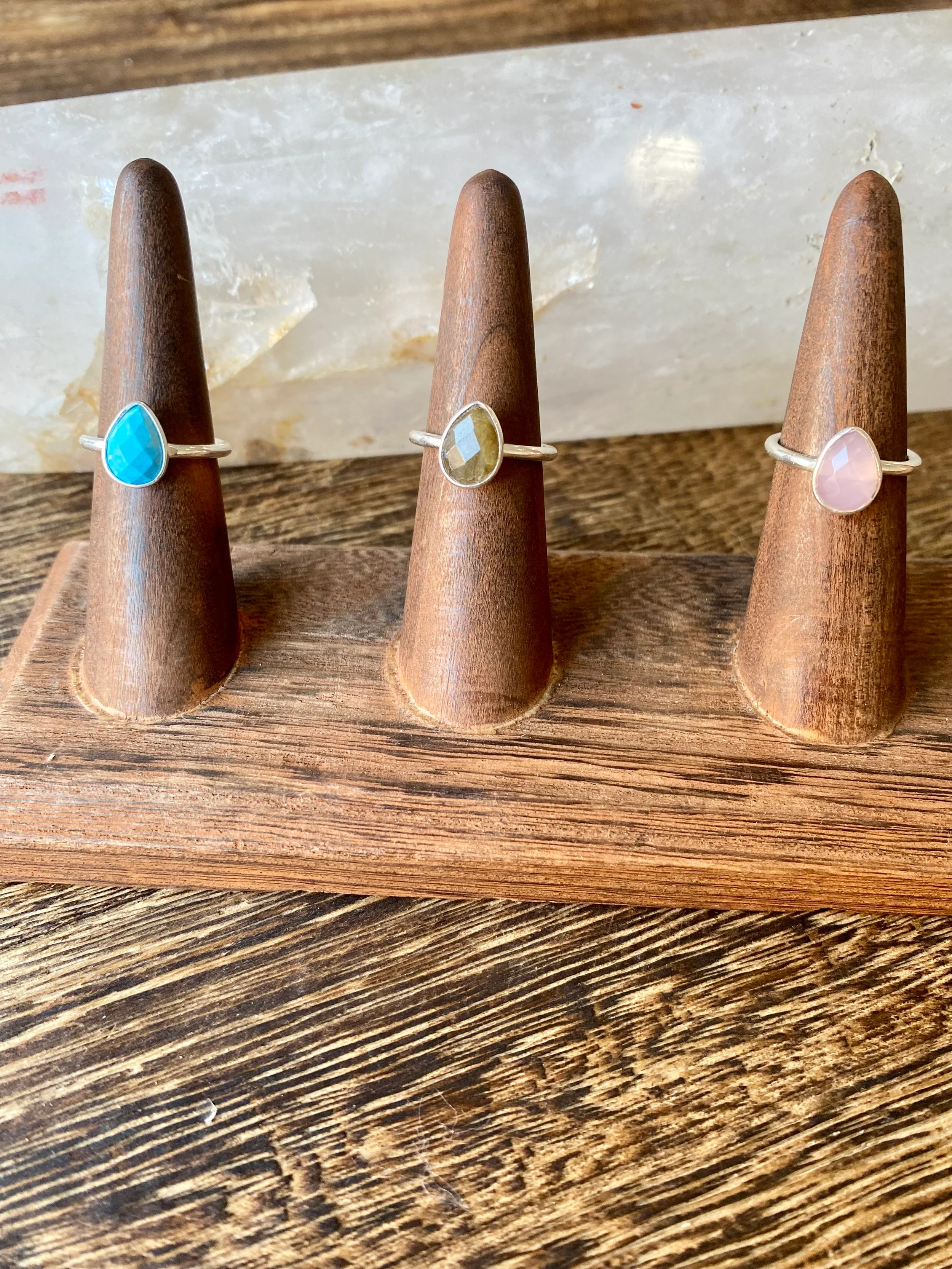 Silver Teardrop Ring - Image 8